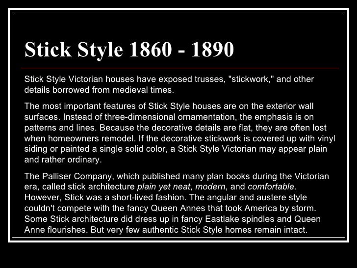 Stick style house plans Stick style house plans